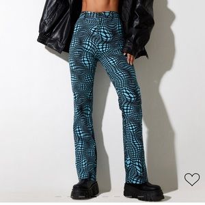 Motel Rocks Zoven Pants Optic Blue